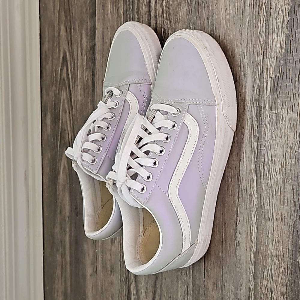Womens iridescent purple Old Skool Vans size 8.5